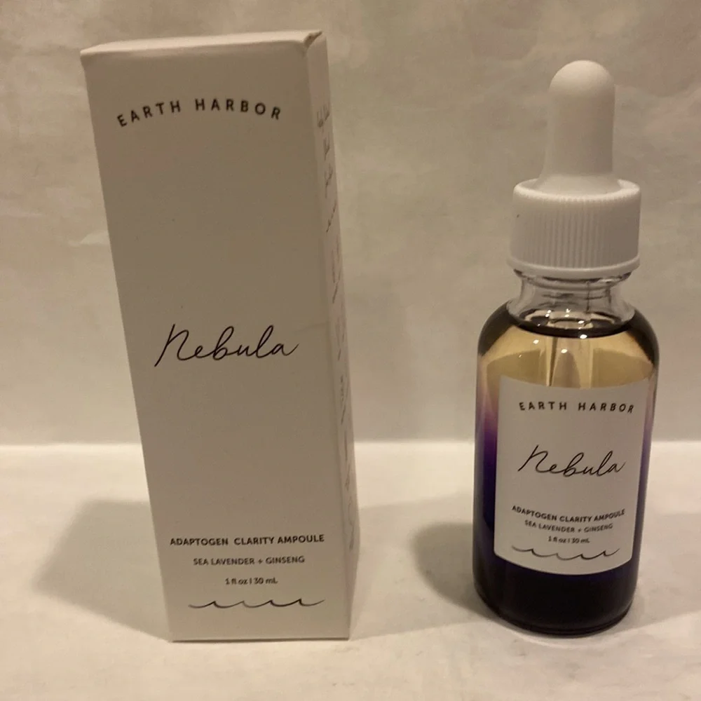 EARTH HARBOR NEBULA Adaptogen Clarity Ampoule 1oz $46 NIB CLEAN BEAUTY